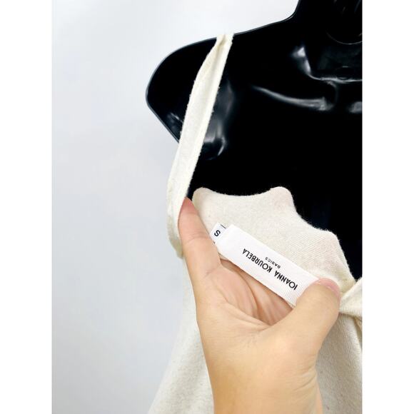 Ioanna Kourbela Basics Cream Asymmetrical Hem Dress - Picture 3 of 4